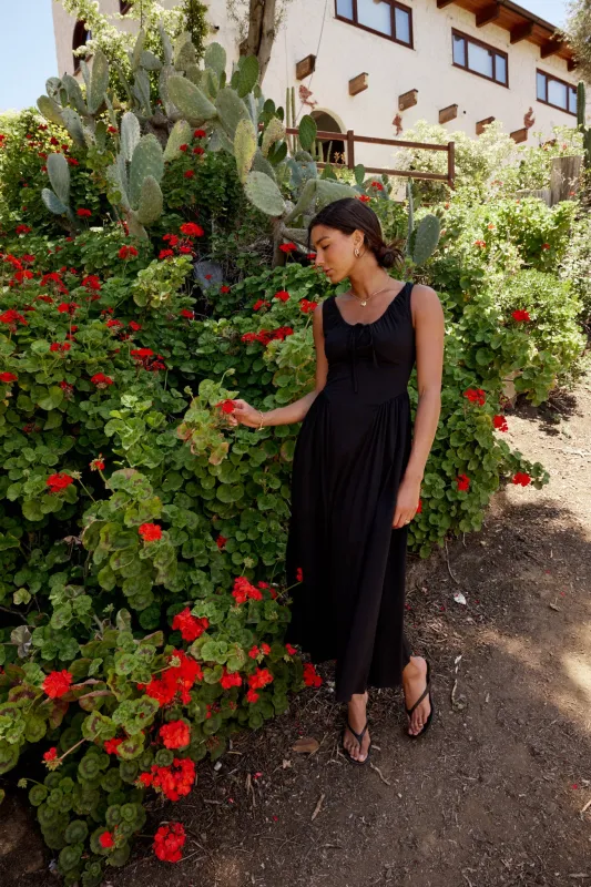 Barrett Midi Dress in Black - FINAL SALE sold by bohme