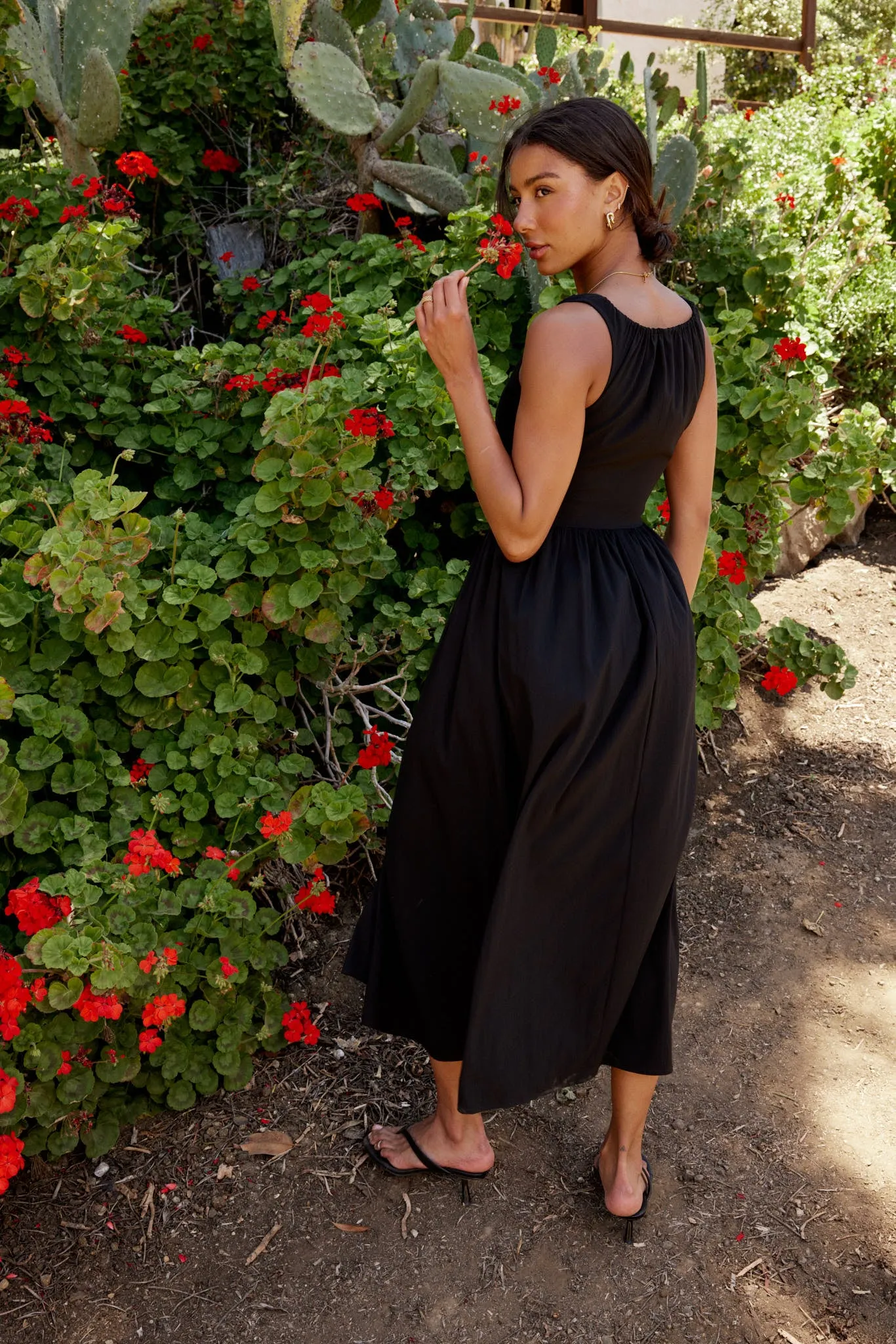 Barrett Midi Dress in Black - FINAL SALE sold by bohme product image thumbnail 2
