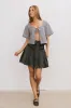 Ember Gingham Top in Black sold by bohme