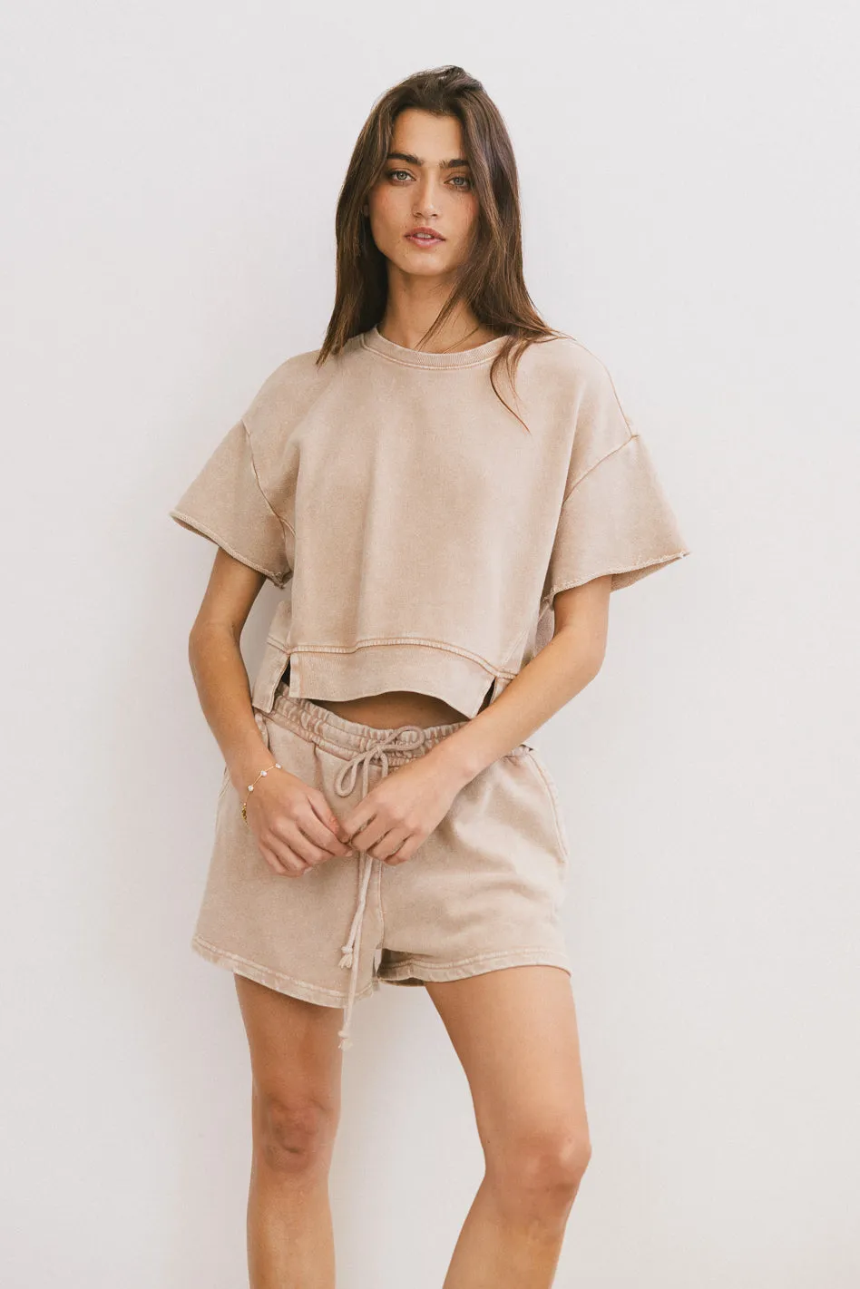 Willa Knit Top in Taupe - FINAL SALE sold by bohme product image thumbnail 4