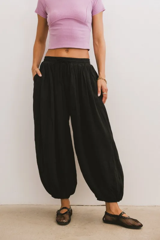 Jalen Loose Joggers in Black - FINAL SALE sold by bohme