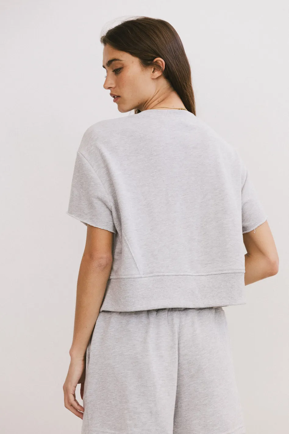 Willa Knit Top in Heather Grey - FINAL SALE sold by bohme product image thumbnail 5