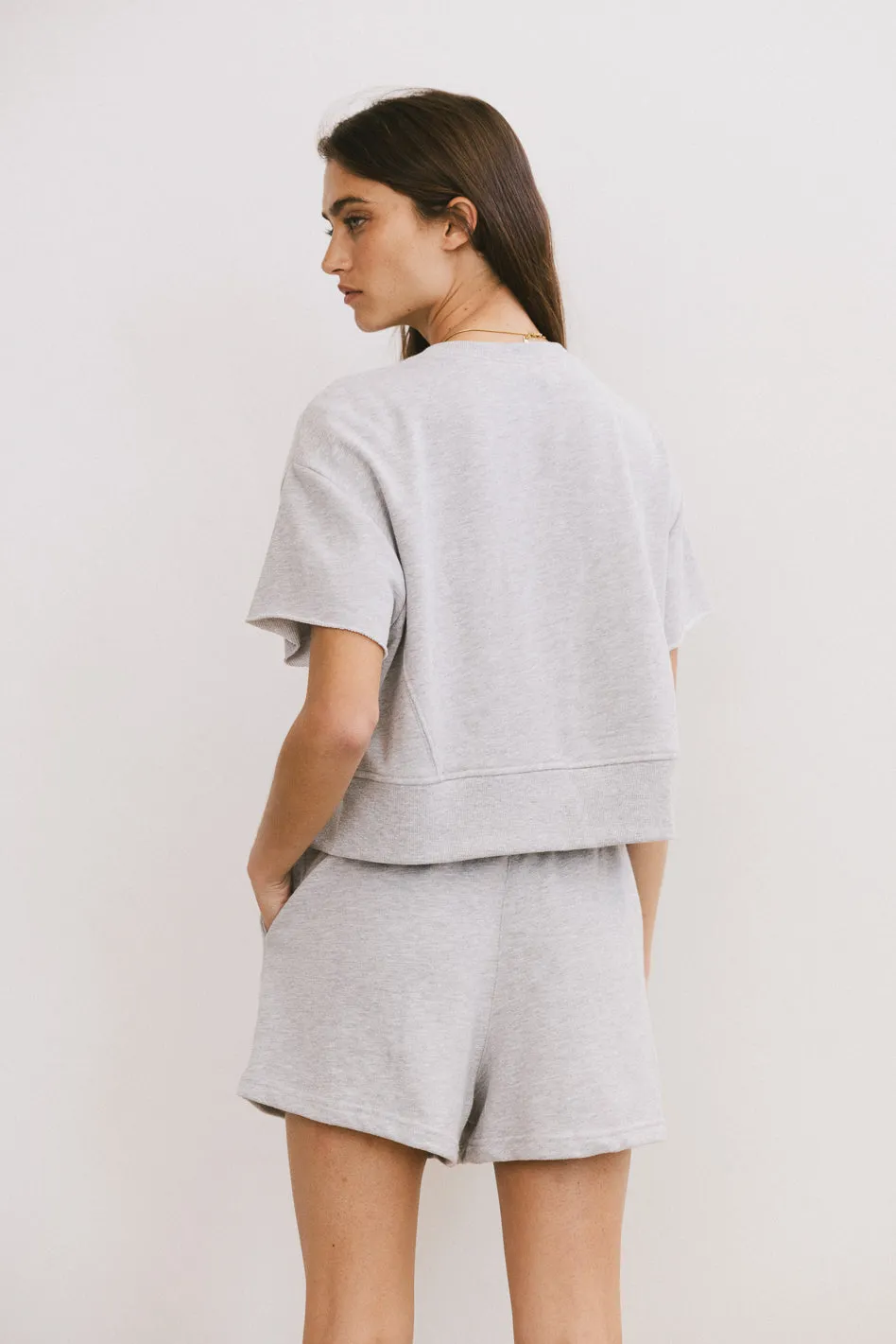 Willa Knit Top in Heather Grey - FINAL SALE sold by bohme product image thumbnail 3