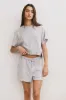 Willa Knit Shorts in Heather Grey sold by bohme