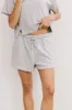Willa Knit Shorts in Heather Grey sold by bohme
