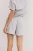 Willa Knit Shorts in Heather Grey sold by bohme