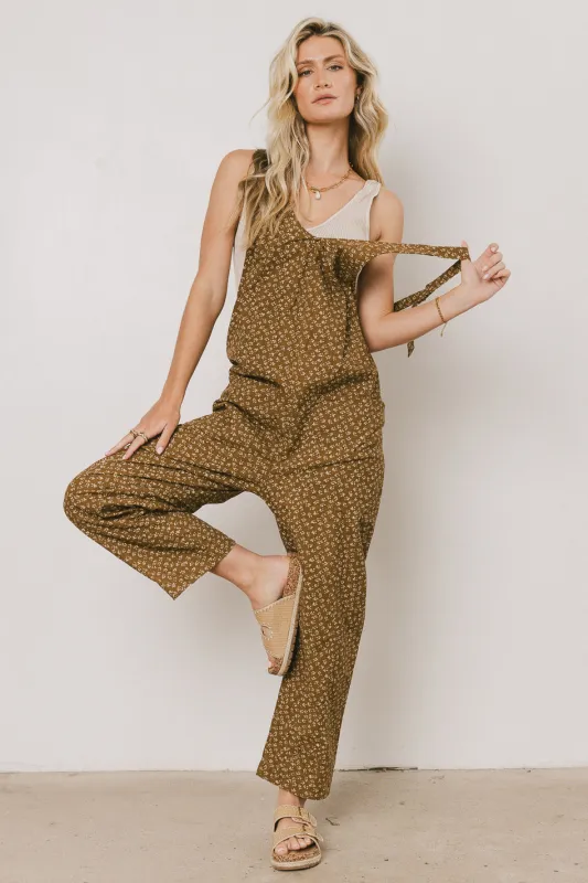 Lillian Floral Overalls sold by bohme