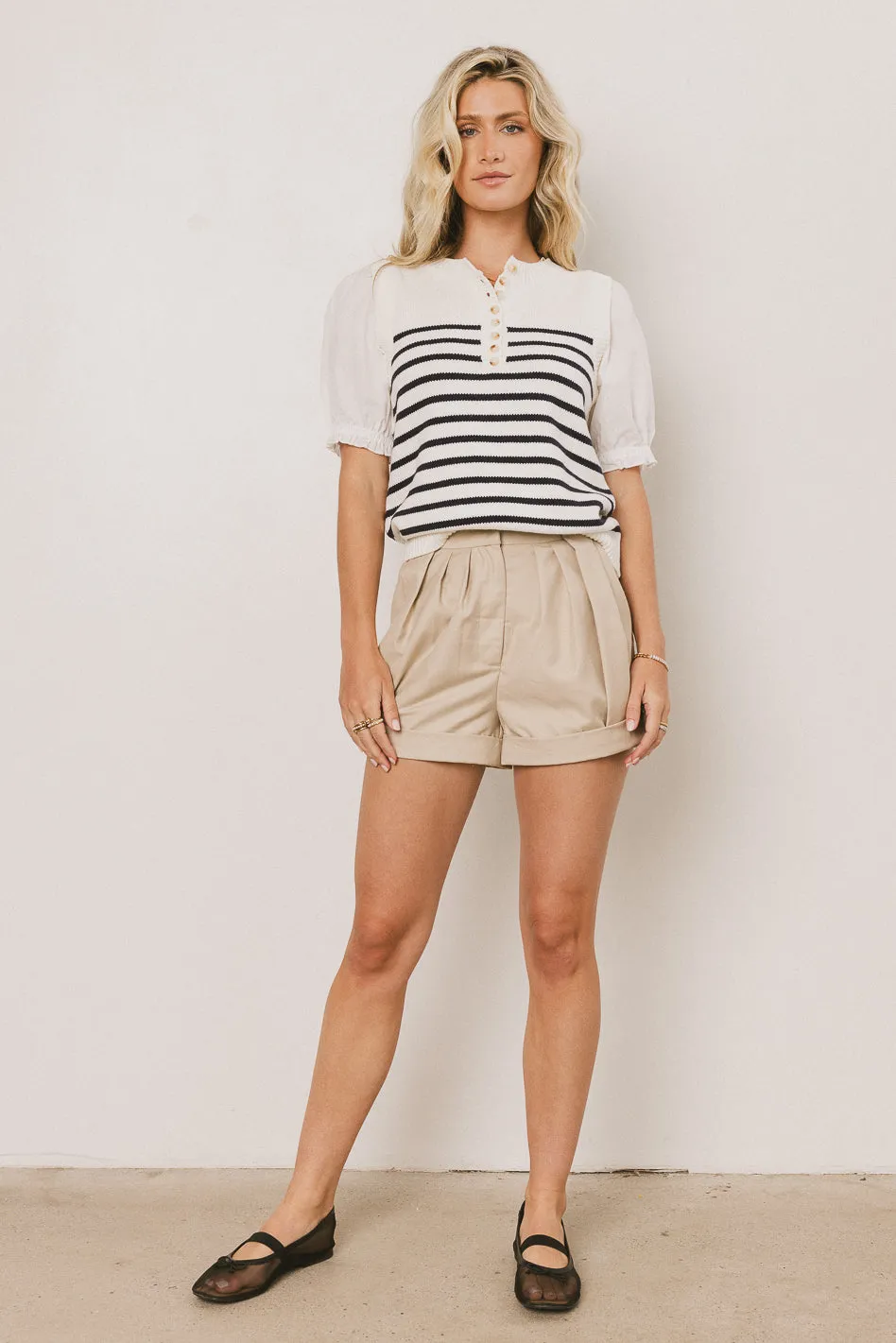 Kyrie Pleated Shorts - FINAL SALE sold by bohme product image thumbnail 4