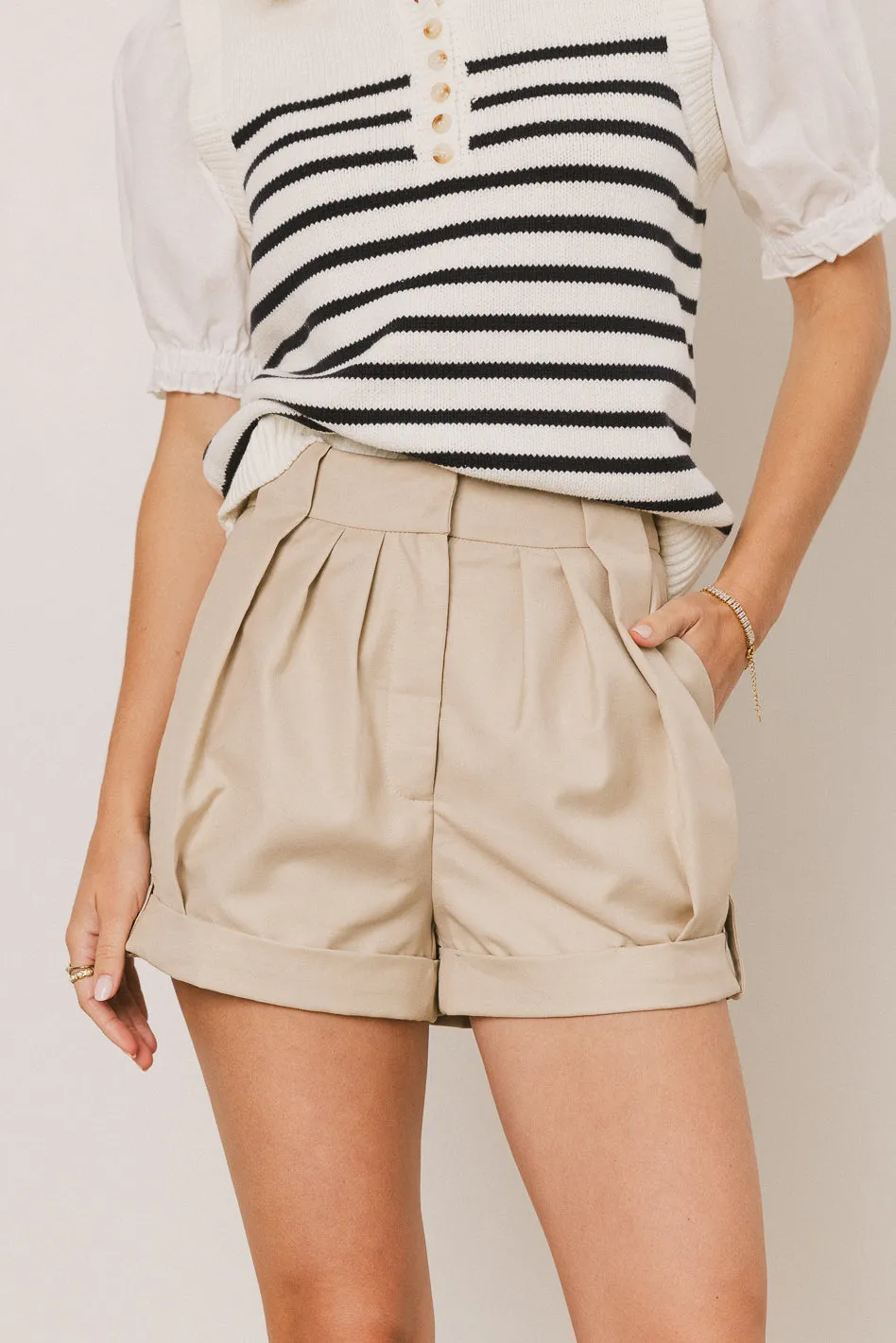 Kyrie Pleated Shorts - FINAL SALE sold by bohme