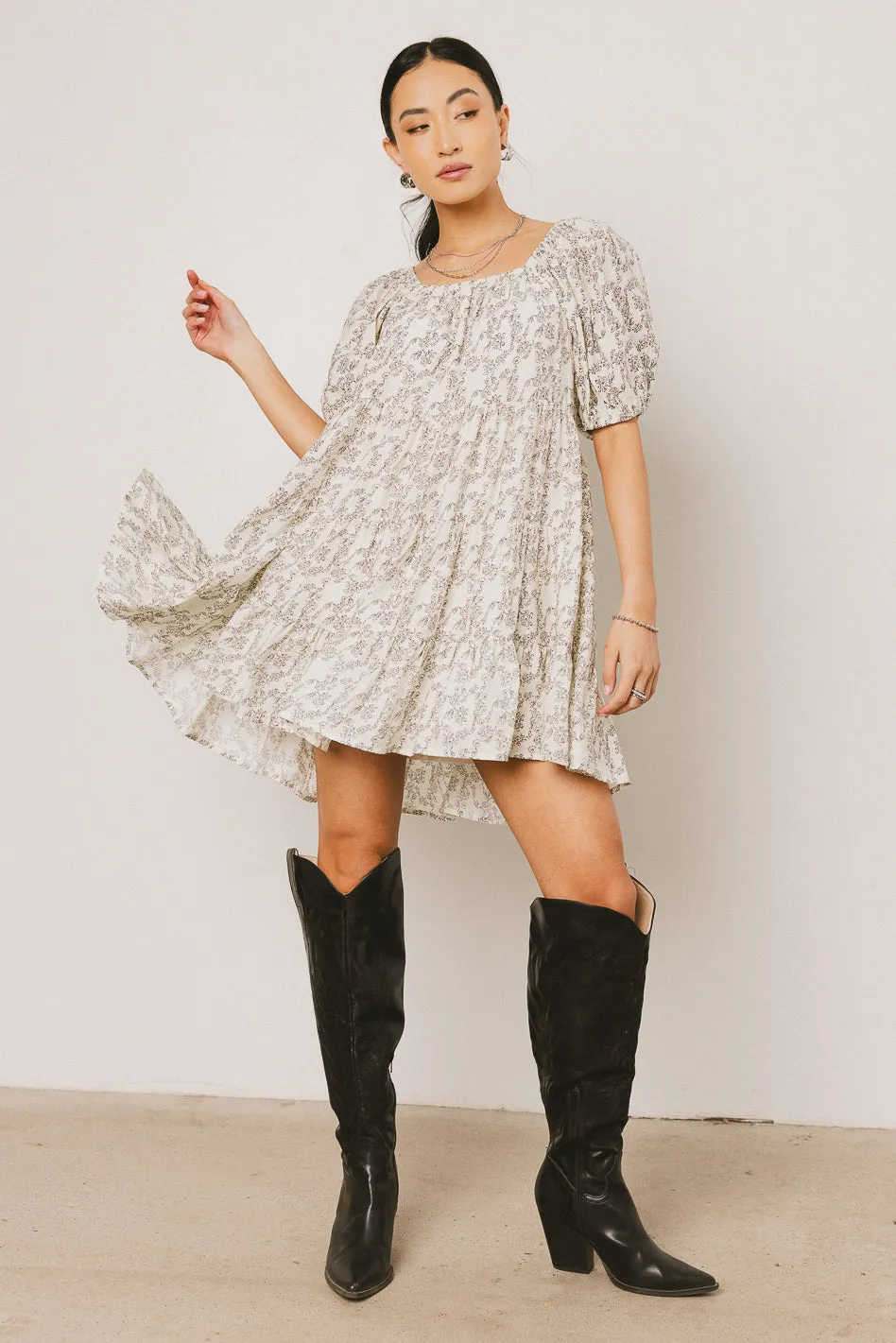 Dakota Floral Mini Dress sold by bohme