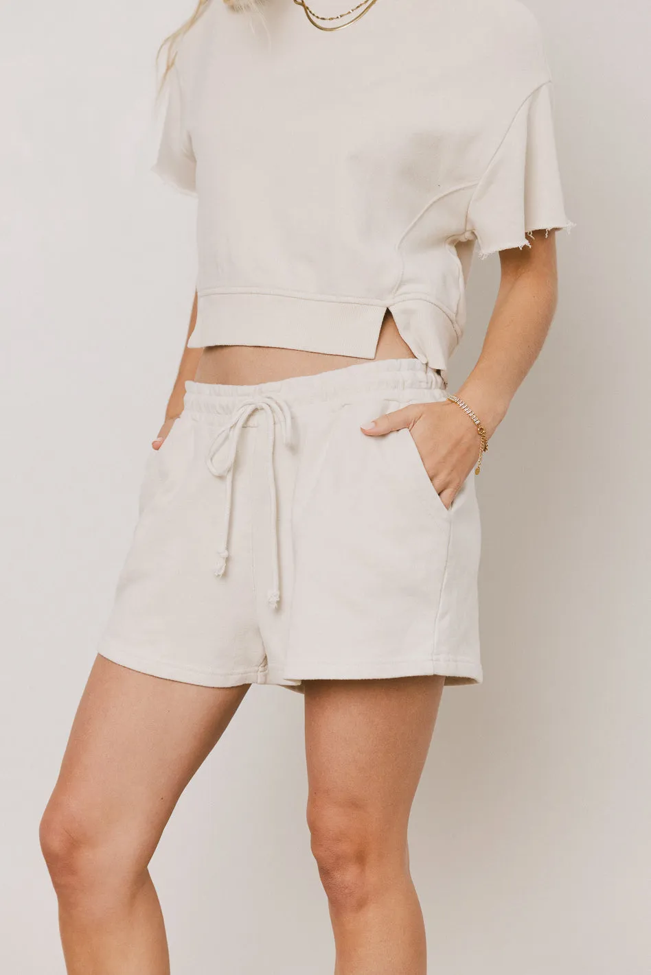 Willa Knit Shorts in Cream - FINAL SALE sold by bohme product image thumbnail 5