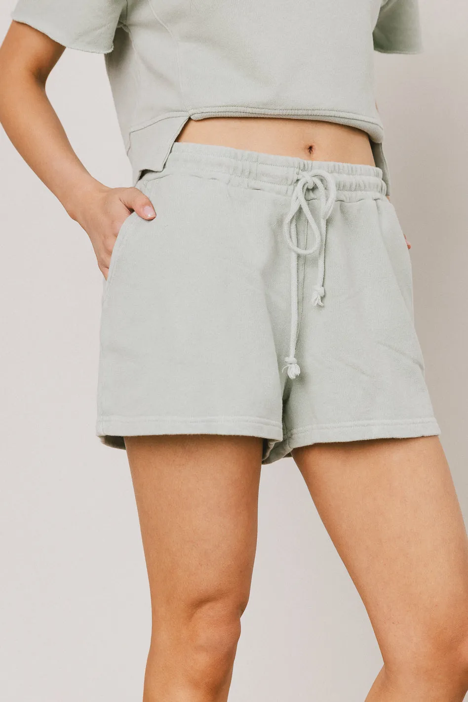 Willa Knit Shorts in Sage - FINAL SALE sold by bohme product image thumbnail 3
