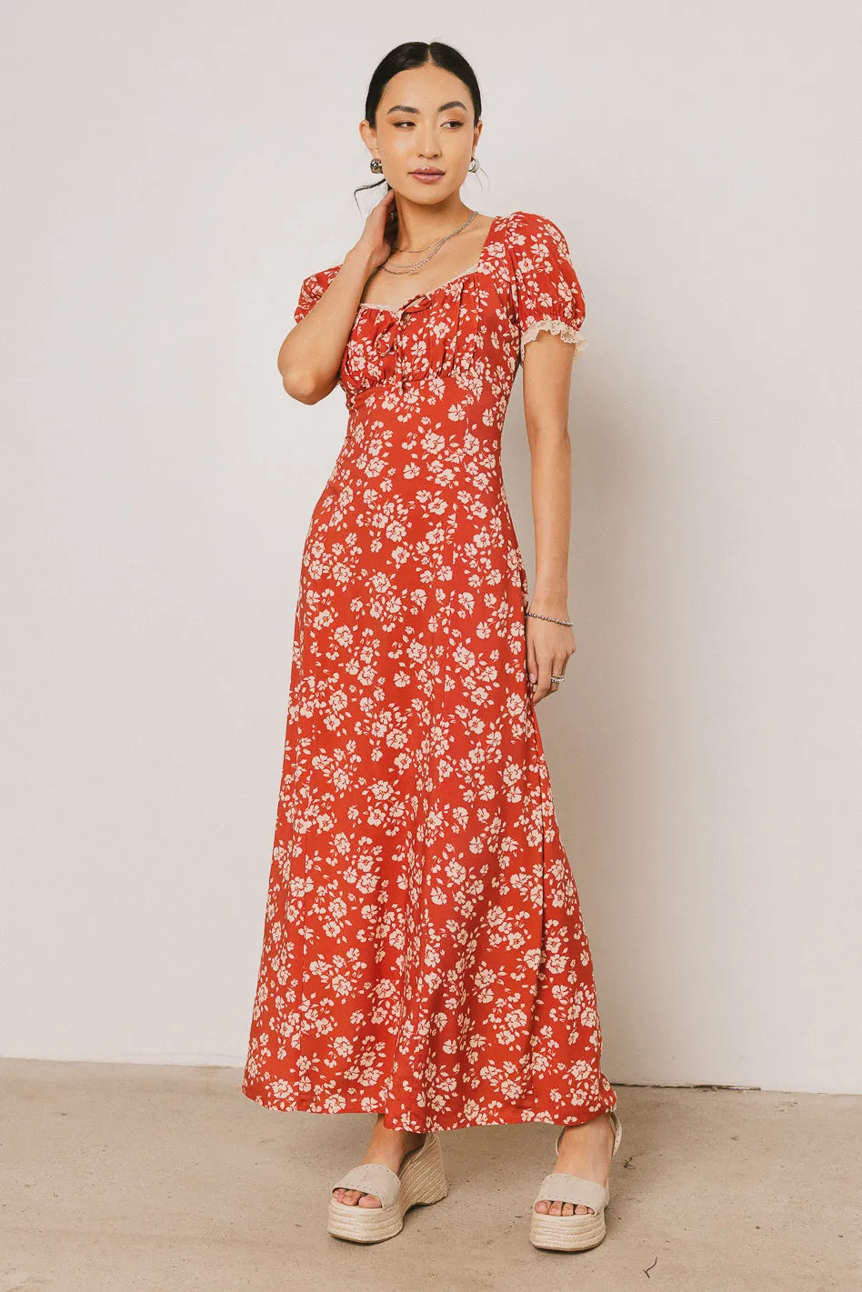 Camden Floral Maxi Dress sold by bohme