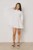 Juliet Collared Mini Dress in White - FINAL SALE sold by bohme