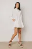 Juliet Collared Mini Dress in White - FINAL SALE sold by bohme