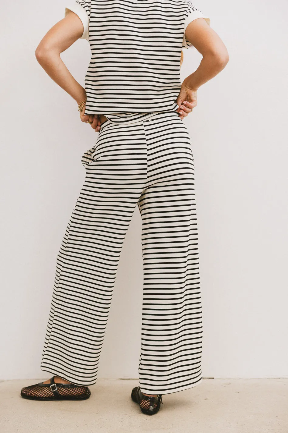 Zia Striped Bottoms in Black sold by bohme product image thumbnail 3