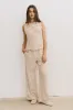 Zia Striped Bottoms in Sand sold by bohme