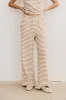 Zia Striped Bottoms in Sand sold by bohme