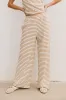 Zia Striped Bottoms in Sand sold by bohme