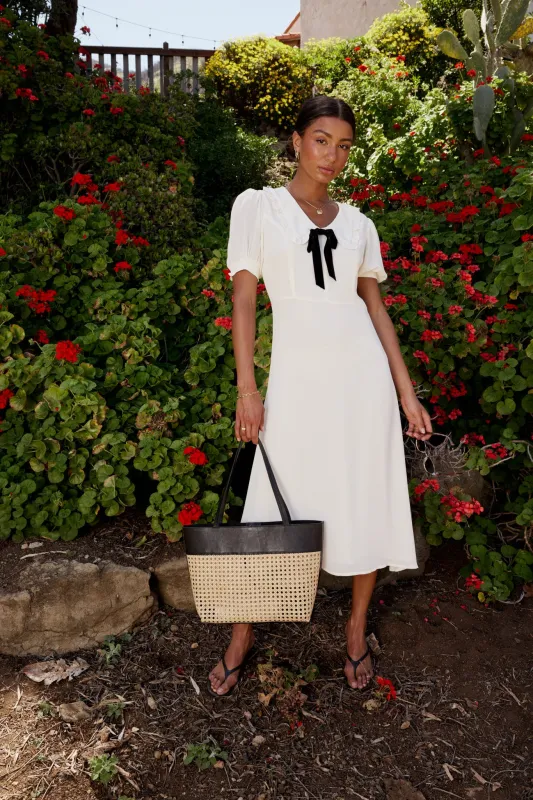 Maren Collared Midi Dress sold by bohme