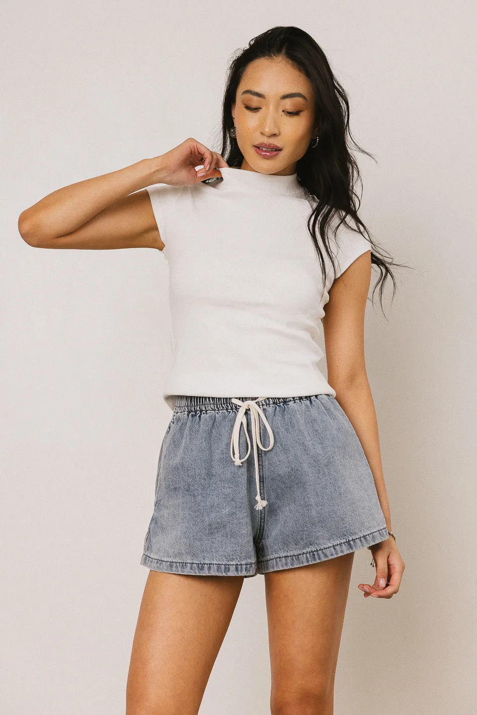 Raven Shorts in Medium Wash - FINAL SALE sold by bohme product image thumbnail 5