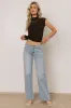 Sunny Mock Neck Top in Brown sold by bohme