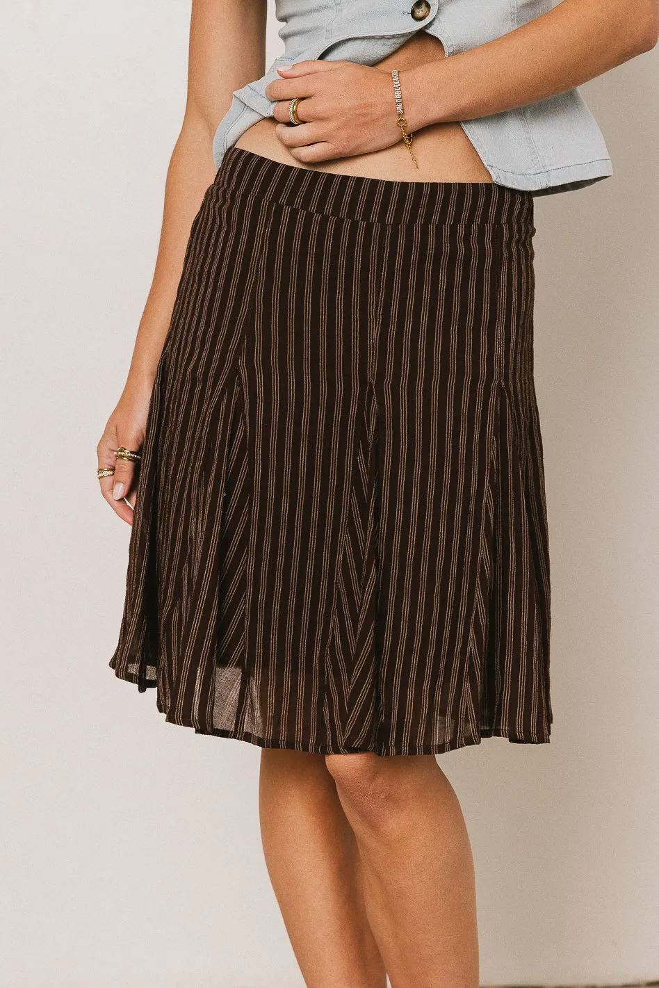 Nori Striped Mini Skirt - FINAL SALE sold by bohme