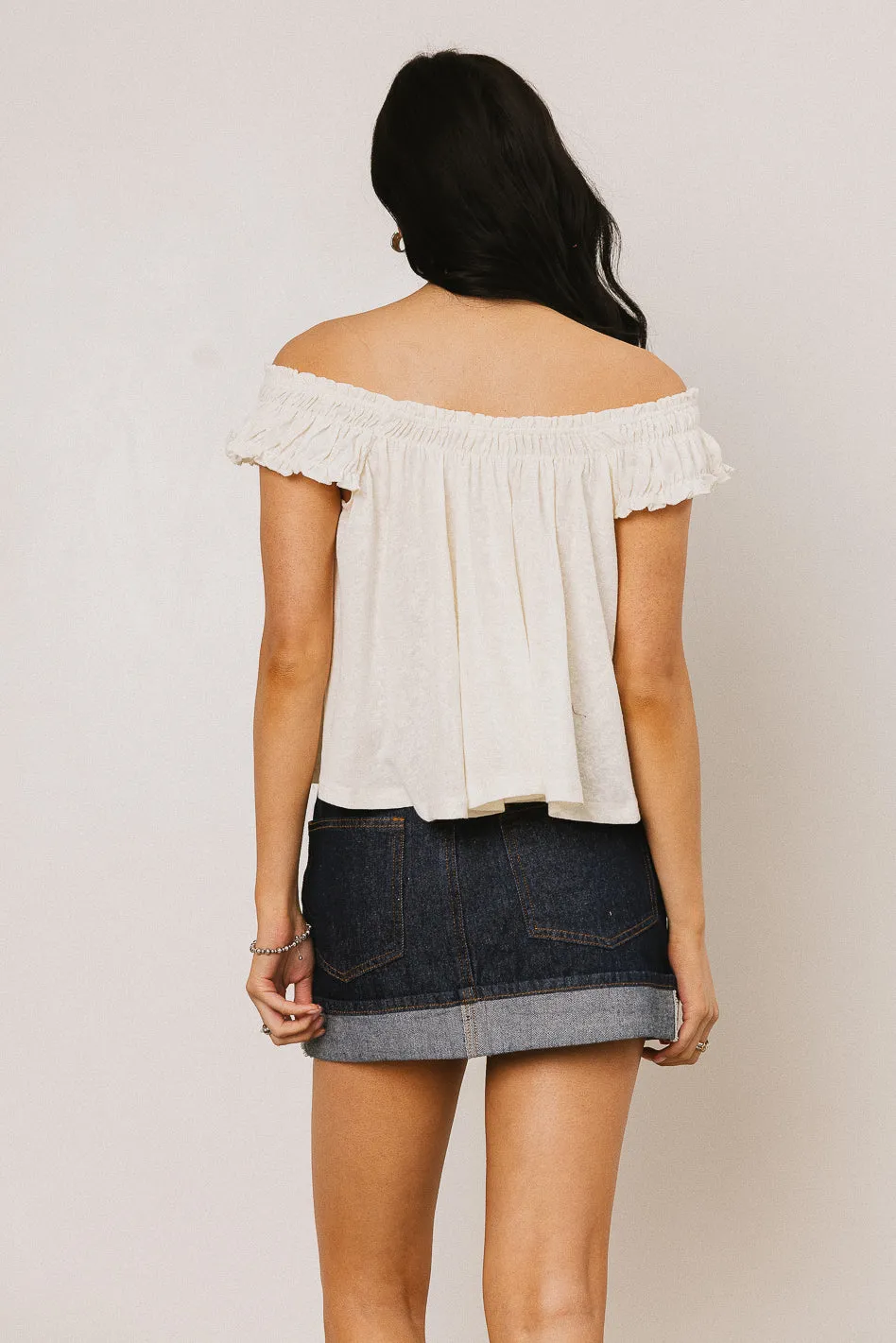 Casey Relaxed Top in Cream - FINAL SALE sold by bohme product image thumbnail 3