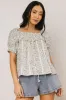 Tiffany Floral Blouse in Blue sold by bohme