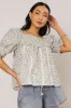 Tiffany Floral Blouse in Blue sold by bohme