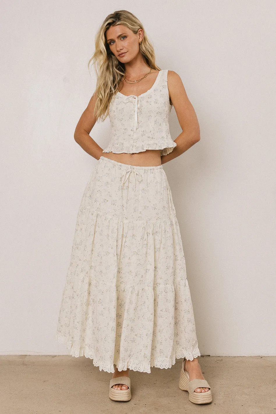 Eileen Floral Maxi Skirt sold by bohme product image thumbnail 2