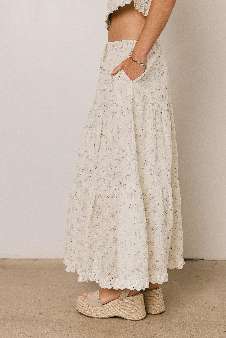 Eileen Floral Maxi Skirt sold by bohme product image thumbnail 3