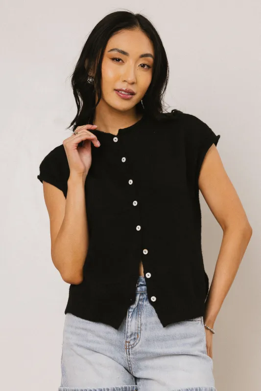 Clark Cardigan in Black sold by bohme