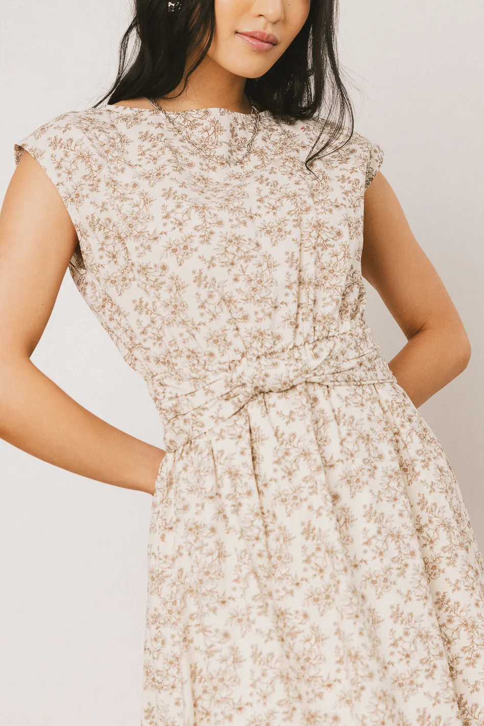 Heather Floral Maxi Dress in Brown - FINAL SALE sold by bohme