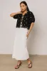 Kara Embroidered Blouse in Black sold by bohme
