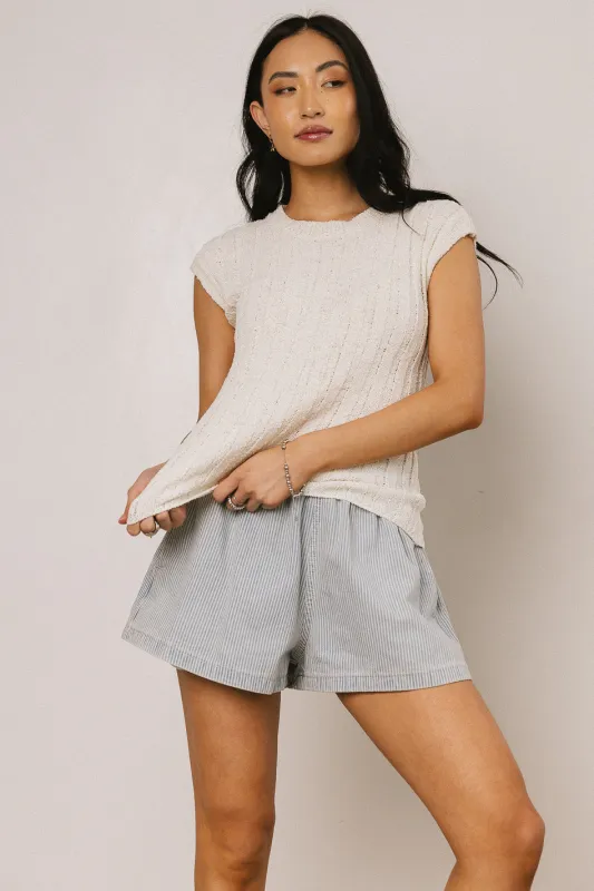 Warren Ribbed Tank in Cream - FINAL SALE sold by bohme