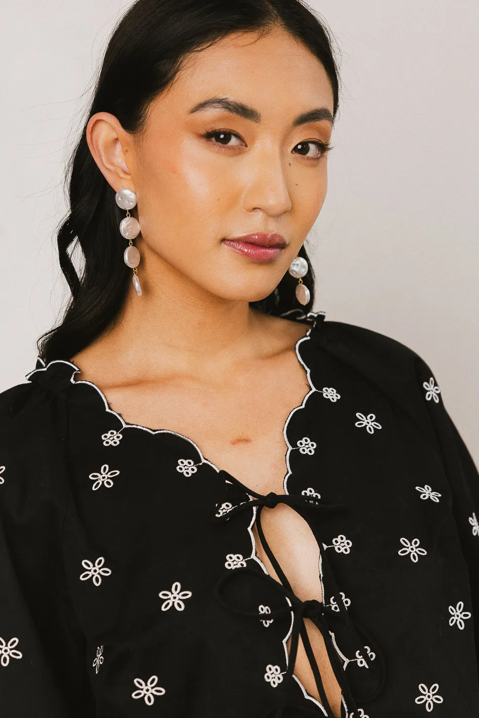 Arya Pearl Earrings sold by bohme product image thumbnail 2