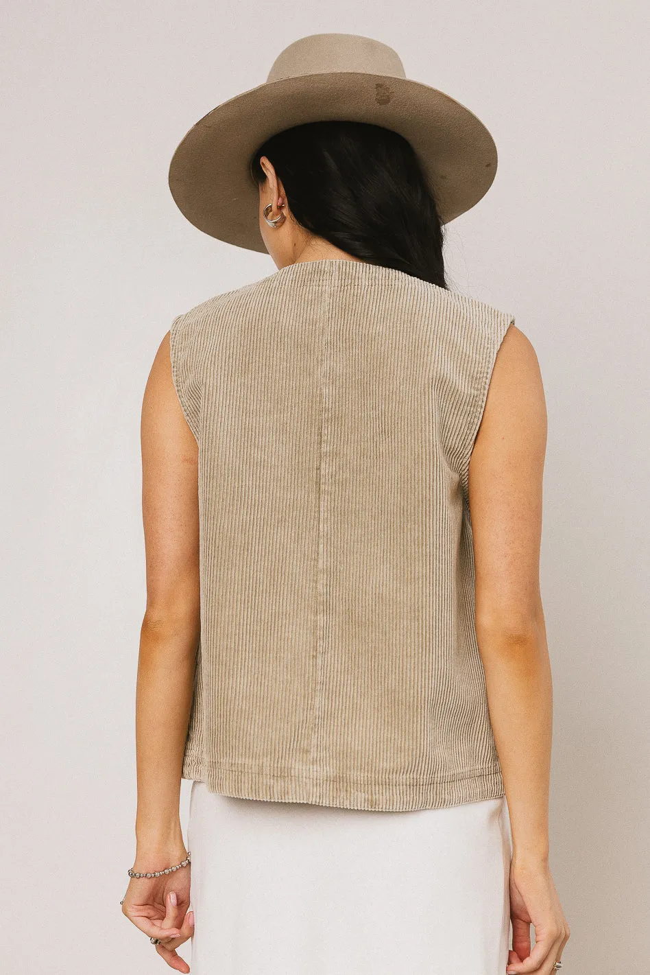 Devon Corduroy Vest - FINAL SALE sold by bohme product image thumbnail 3