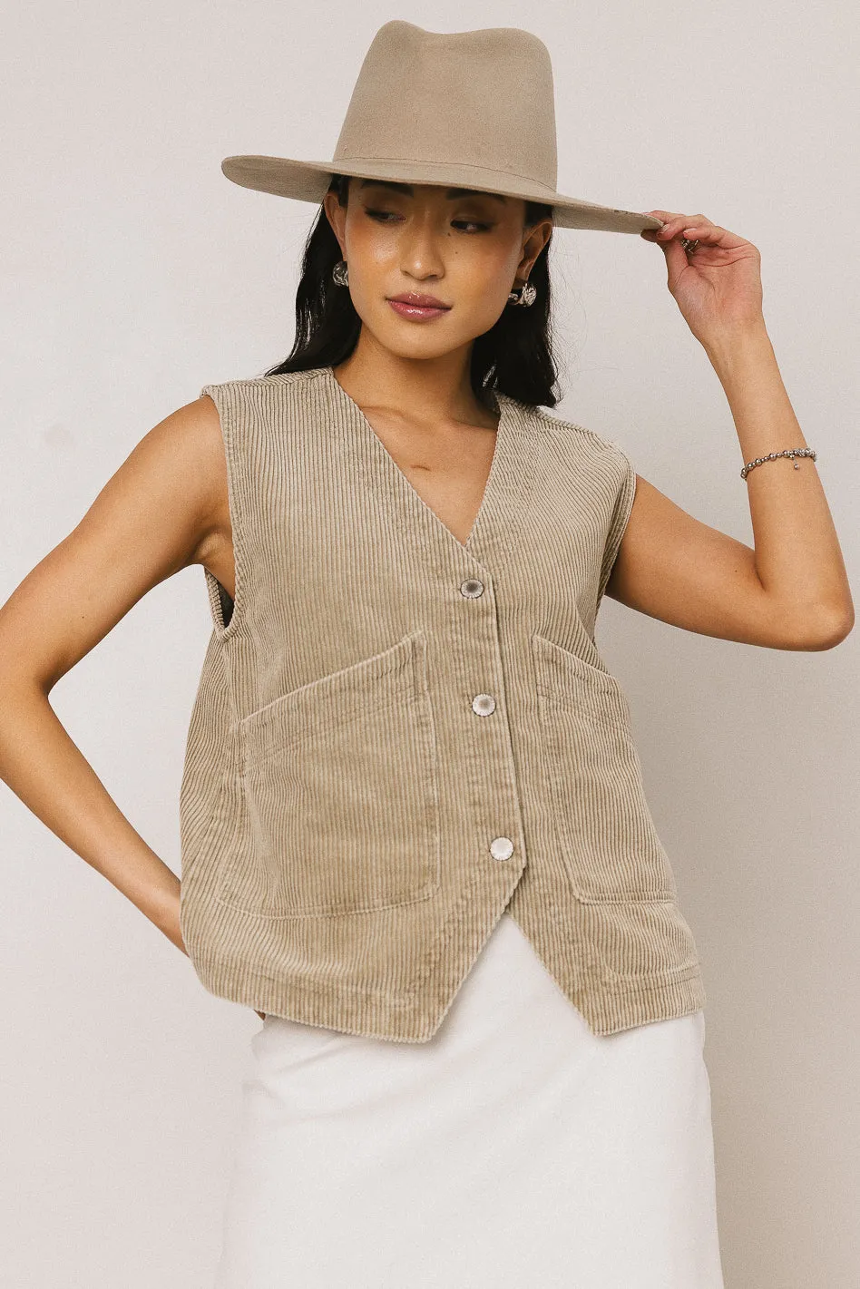 Devon Corduroy Vest - FINAL SALE sold by bohme product image thumbnail 4