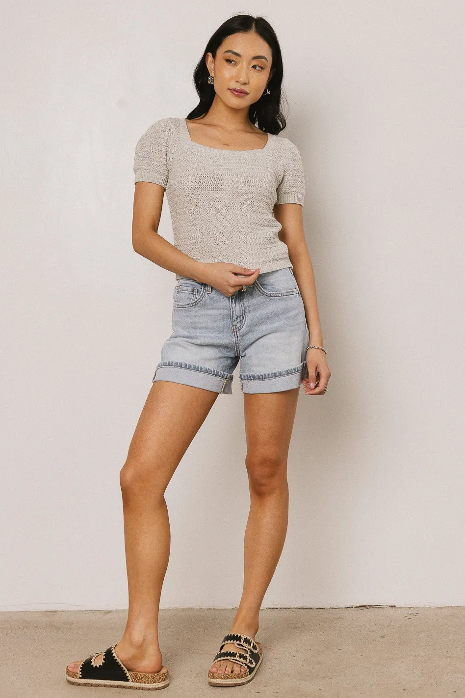 Lewis Knit Sweater in Grey - FINAL SALE sold by bohme product image thumbnail 3