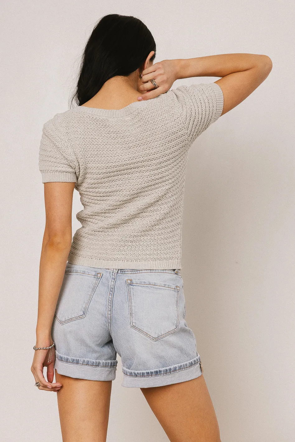 Lewis Knit Sweater in Grey - FINAL SALE sold by bohme product image thumbnail 5