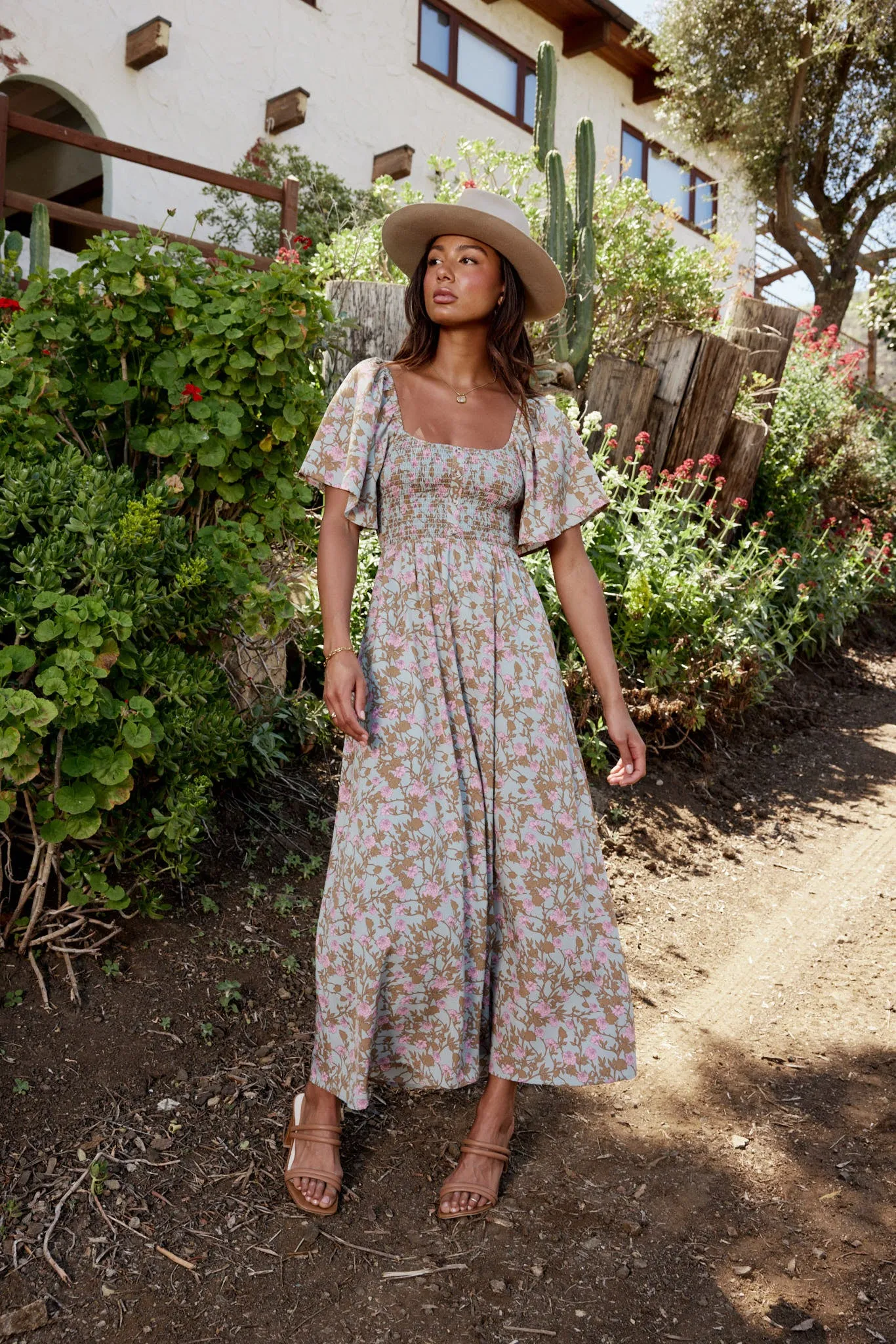 Yuna Floral Maxi Dress - FINAL SALE sold by bohme product image thumbnail 5