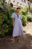 Lilia Gingham Maxi Dress sold by bohme