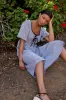 Lilia Gingham Maxi Dress sold by bohme