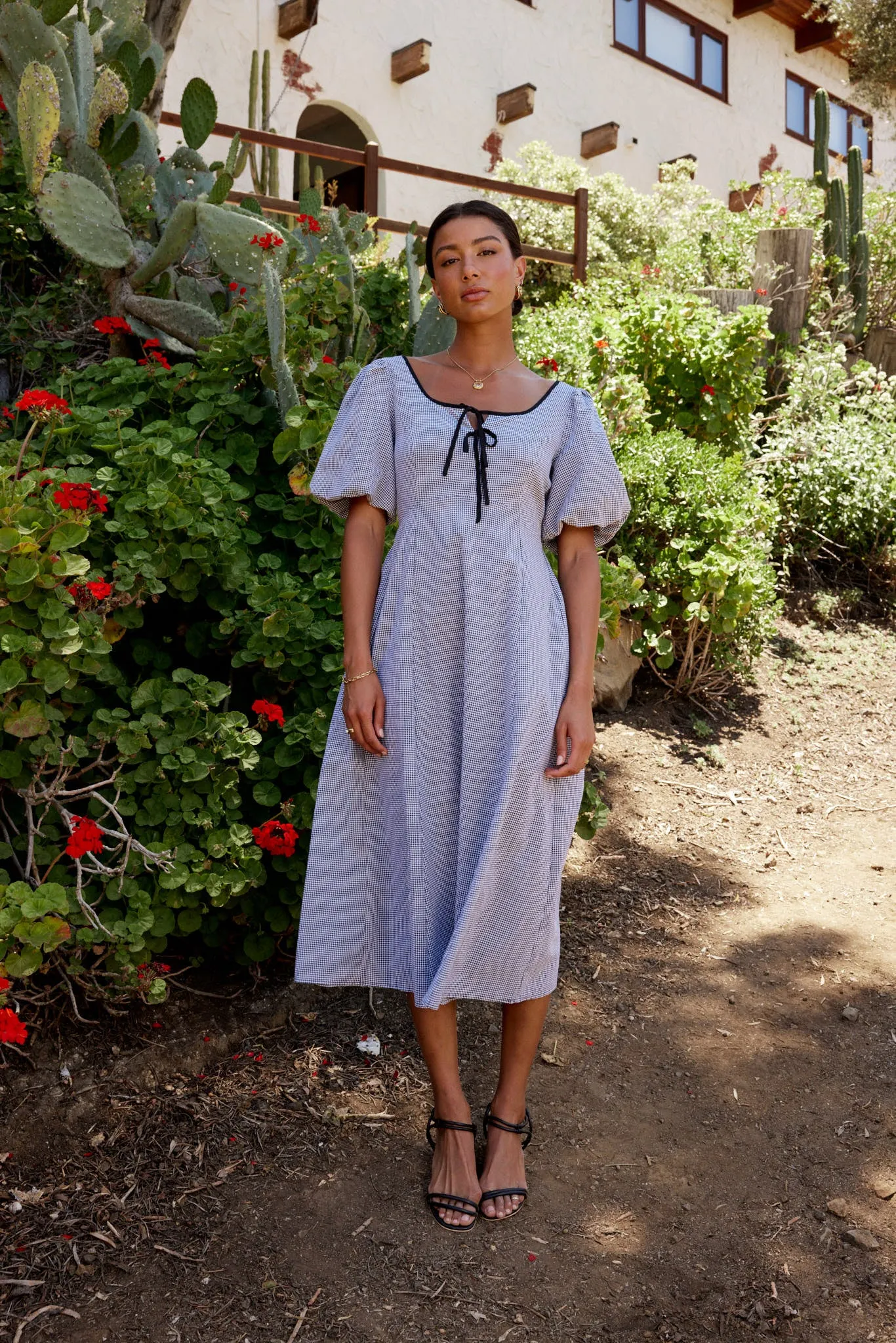 Lilia Gingham Maxi Dress sold by bohme product image thumbnail 4