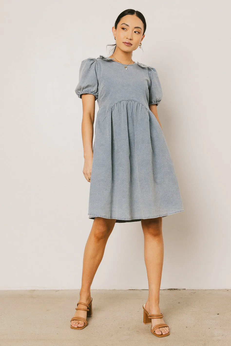 Archer Denim Mini Dress - FINAL SALE sold by bohme product image thumbnail 4