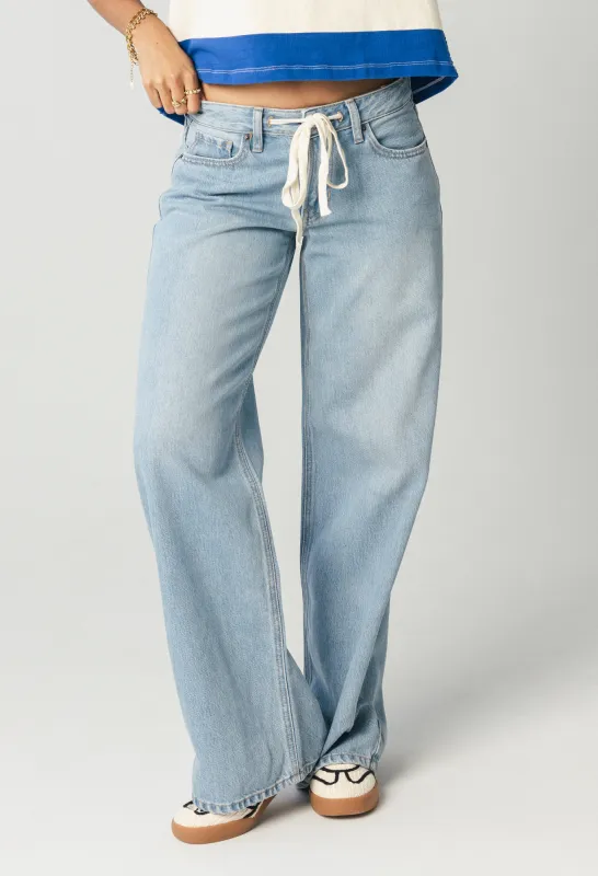 Louie Wide Leg Jeans sold by bohme