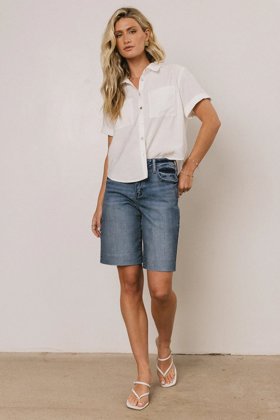 Nash Button Up in White sold by bohme product image thumbnail 2