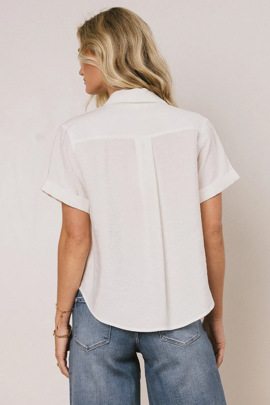 Nash Button Up in White sold by bohme product image thumbnail 3