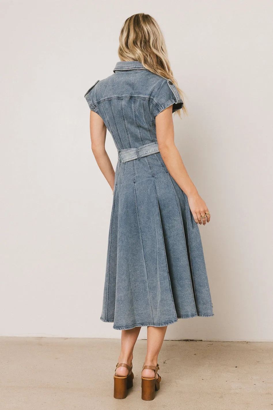 Walter Denim Midi Dress - FINAL SALE sold by bohme product image thumbnail 5